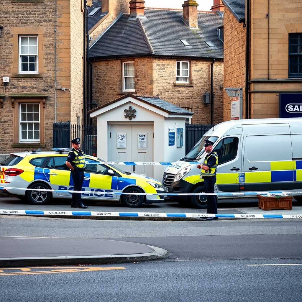 Police cordon off toilets near historical landmark